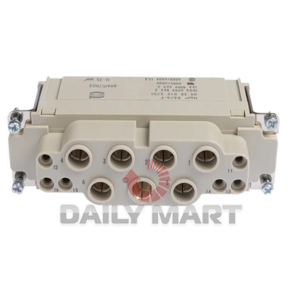 New In Box HARTING 09380122751 Connector Female Core 700A 690V
