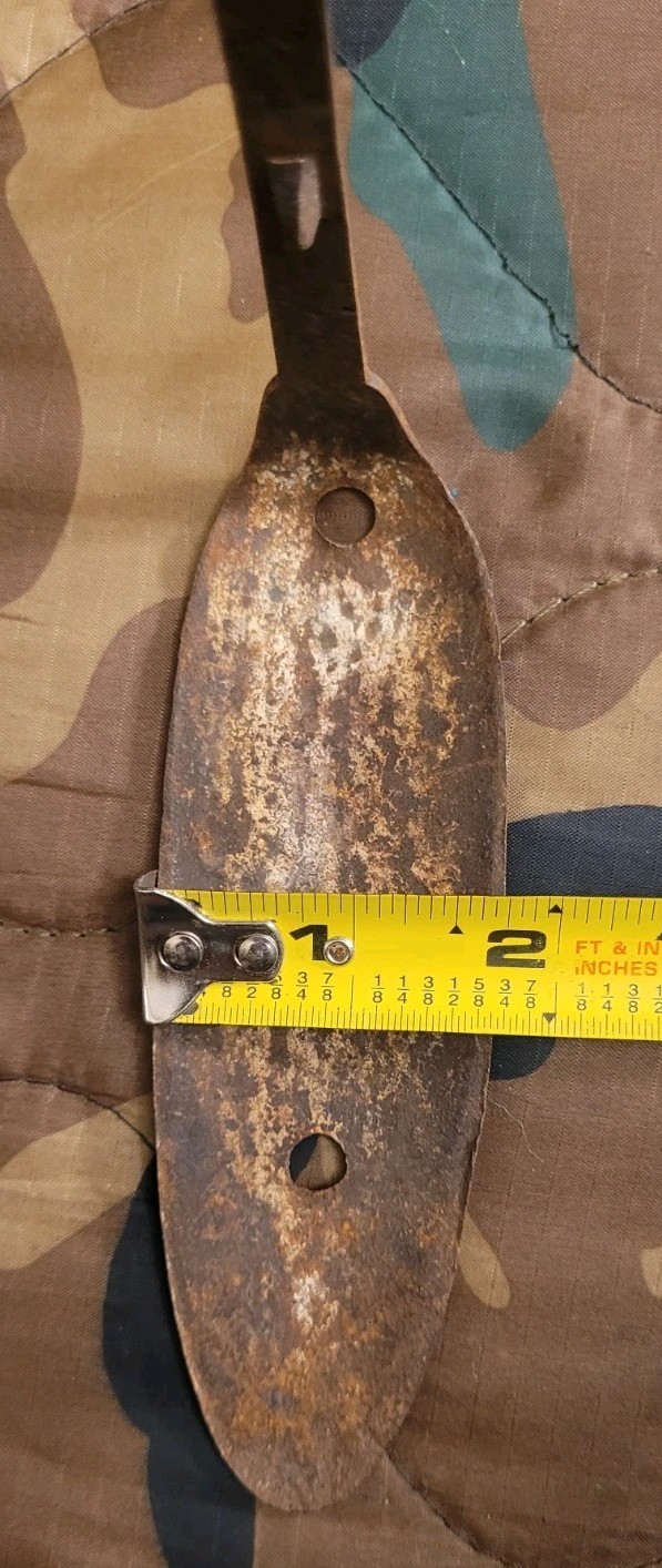 Antique Iron Muzzleloader But Plate