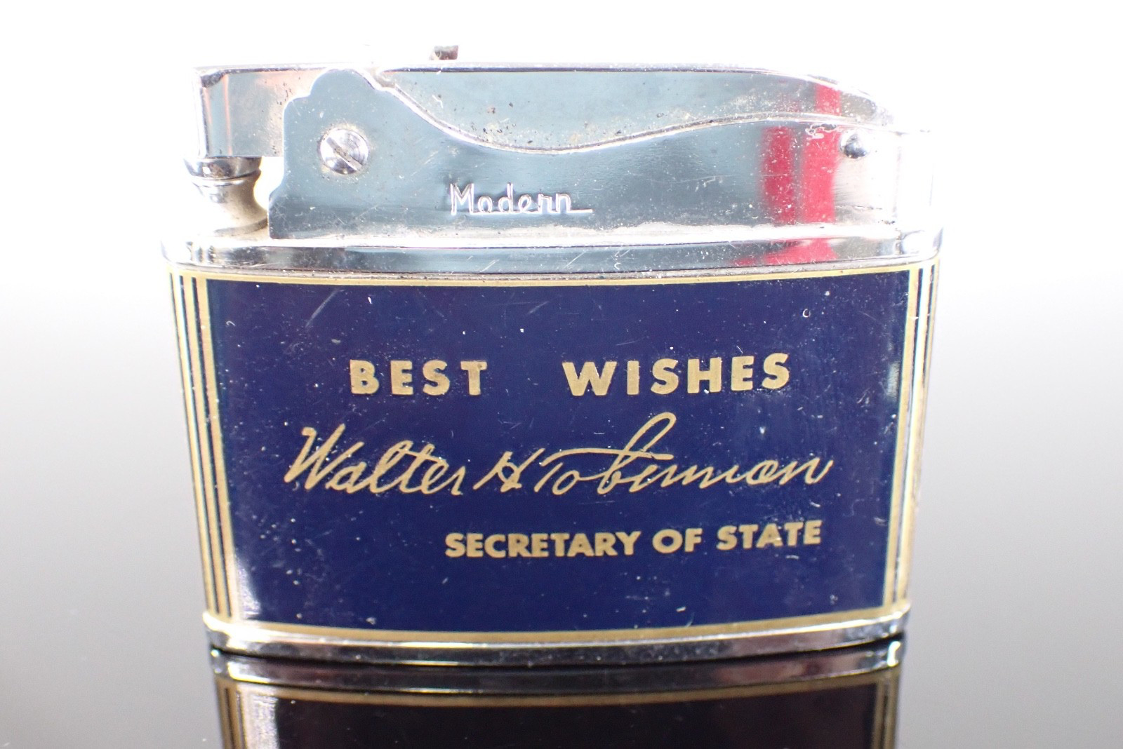 1960s Walter H Tobriner Secretary of State Promo Advertising Lighter Japan