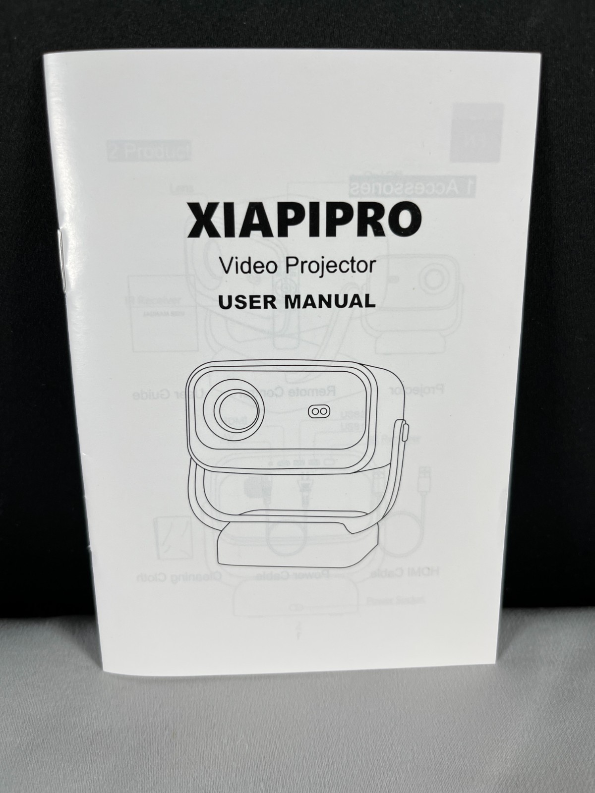 Xiapi Pro Z9 White Portable Remote Control Smart Projector Bundle