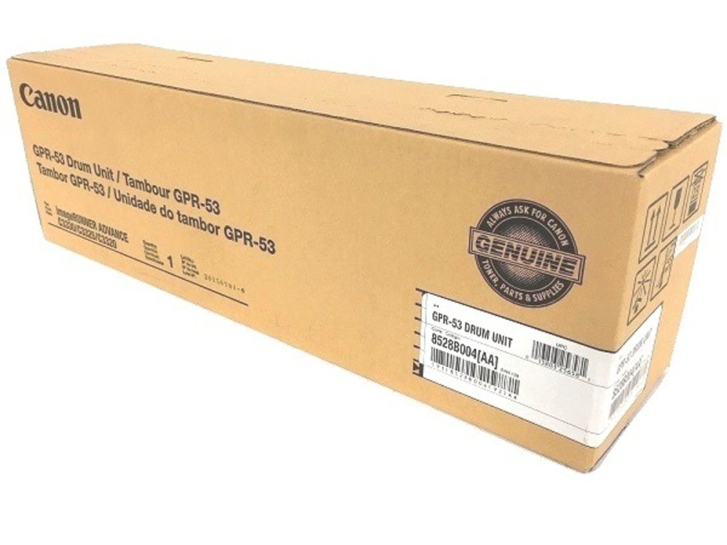 Genuine Canon 8528B004aa Drum Unit (Black) in Retail Packaging