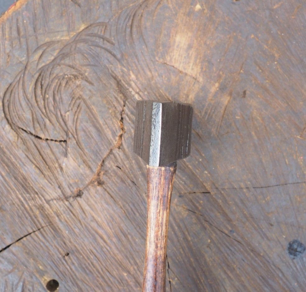SHARP 4LB SLANT FACED STRAIGHT BUTCHER DIAGONAL CUT OFF BLACKSMITH HAMMER ANVIL