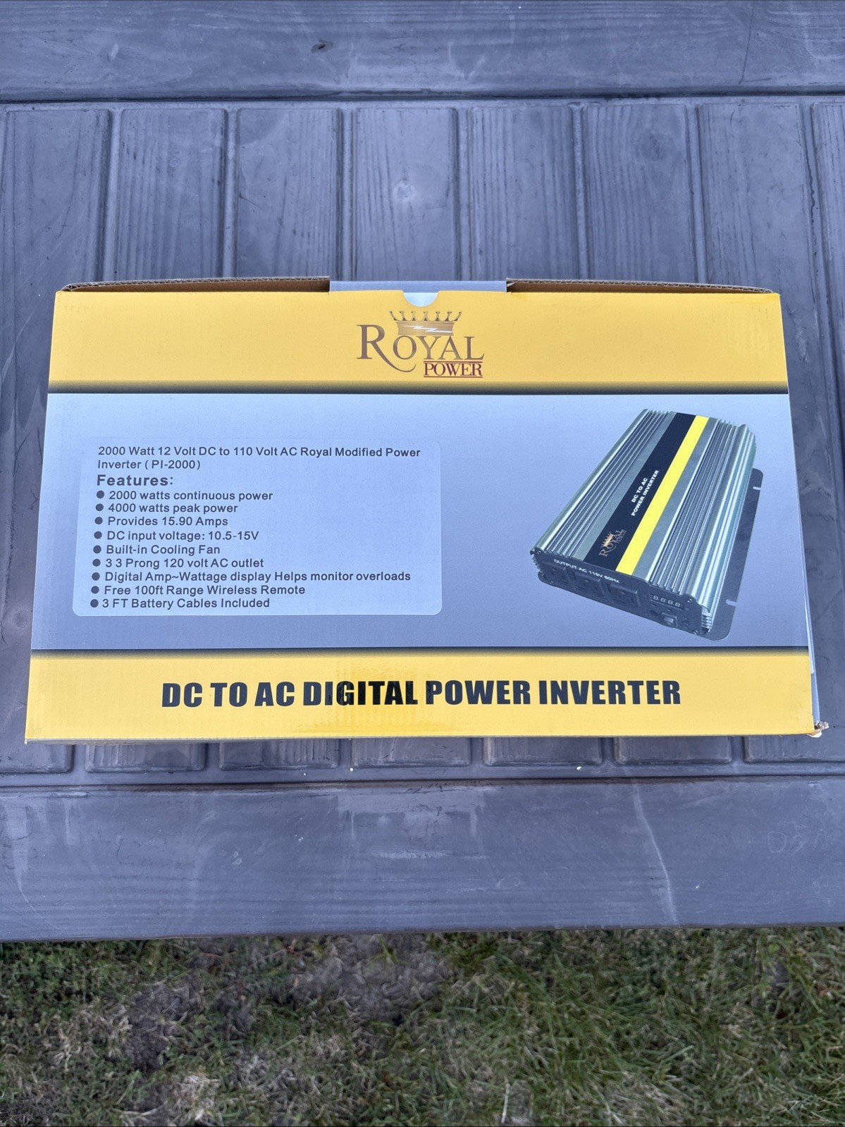 ROYAL POWER 2000 Watt Inverter and Battery Charger DC12V20A #66O