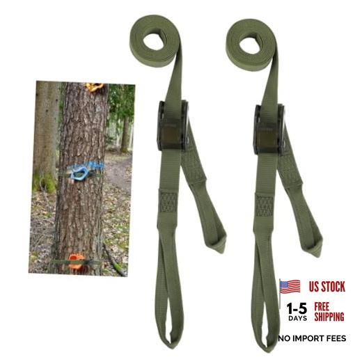 lasuroa Hunting Climbing Stick Replacement Straps, Heavy Duty Treestand 2