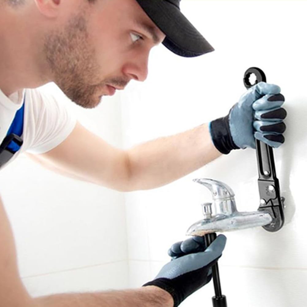 Professional Angle Stop Wrench Kit Plumbing Tools Installation Stop Valve