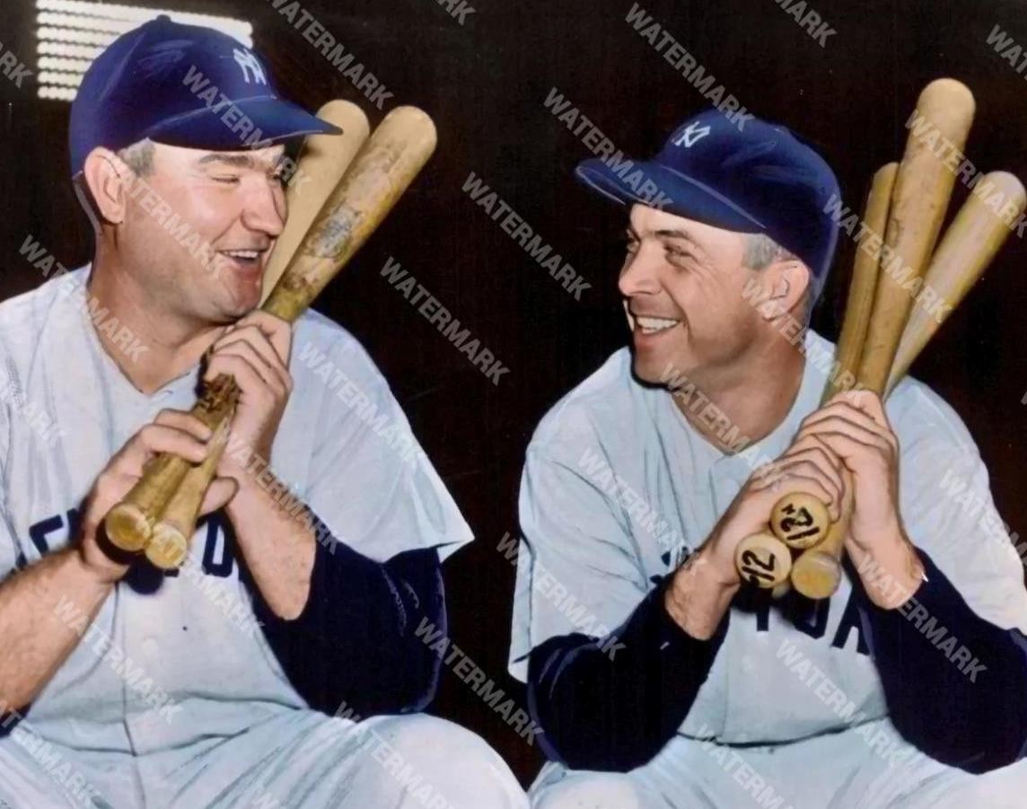 GY63 Johnny Mize - Johnny Hopp NY Yankees 8x10 11x14 16x20 Colorized Photo