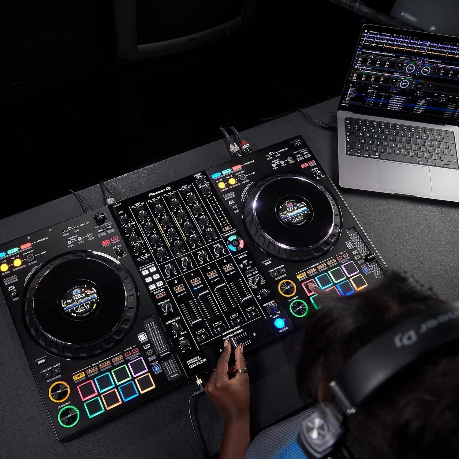 NEW Pioneer DJ DDJ-FLX10 4-Channel Controller 4-deck Controller, 2 x 8 Jogwheels