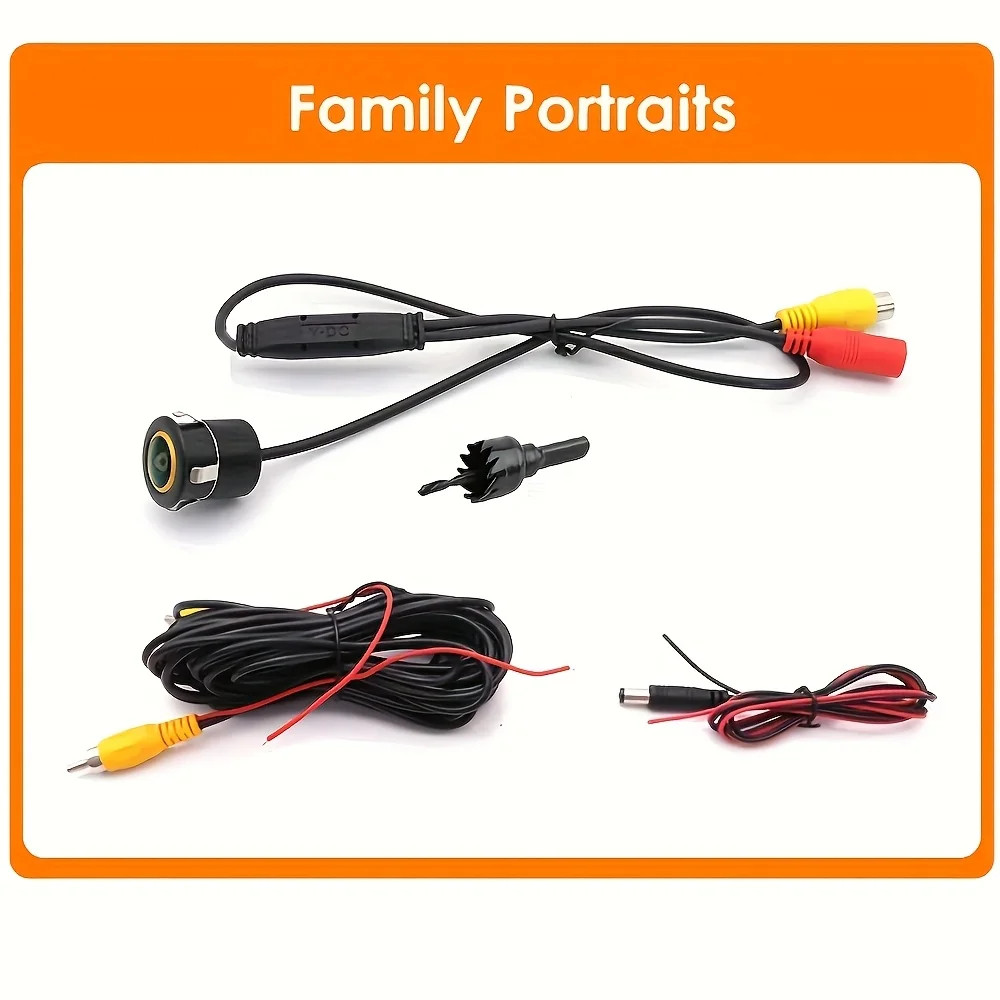 Dynamic Trajectory Reverse Car Camera with 170° Fisheye Lens, CCD Sensor, Wide A