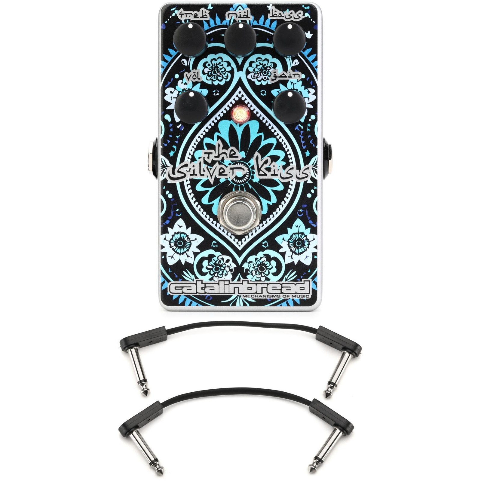 Catalinbread Silver Kiss MK2 Overdrive/Clean Boost/EQ Pedal with EBS Flat Patch