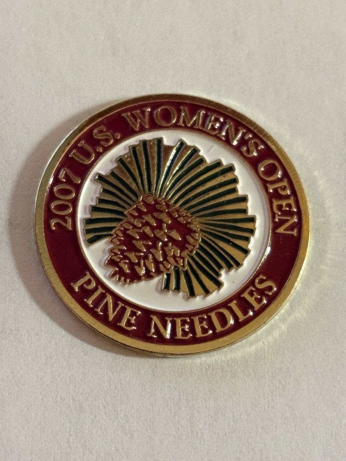2007 Women's U.S. Open 1" Coin Golf Marker - Pine Needles Lodge & Golf Club