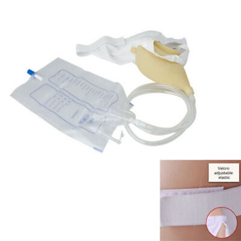 Portable Urine Leg Bag/pee Collector Catheter Male Wearable Men Urinal 1000ml US