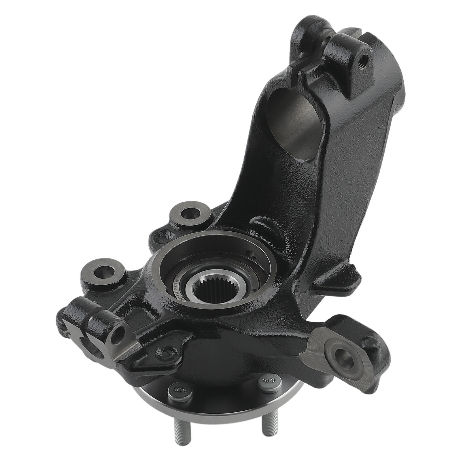 Pair Front Steering Knuckle&Wheel Bearing Hub Assembly Black For Ford Focus 2.0L