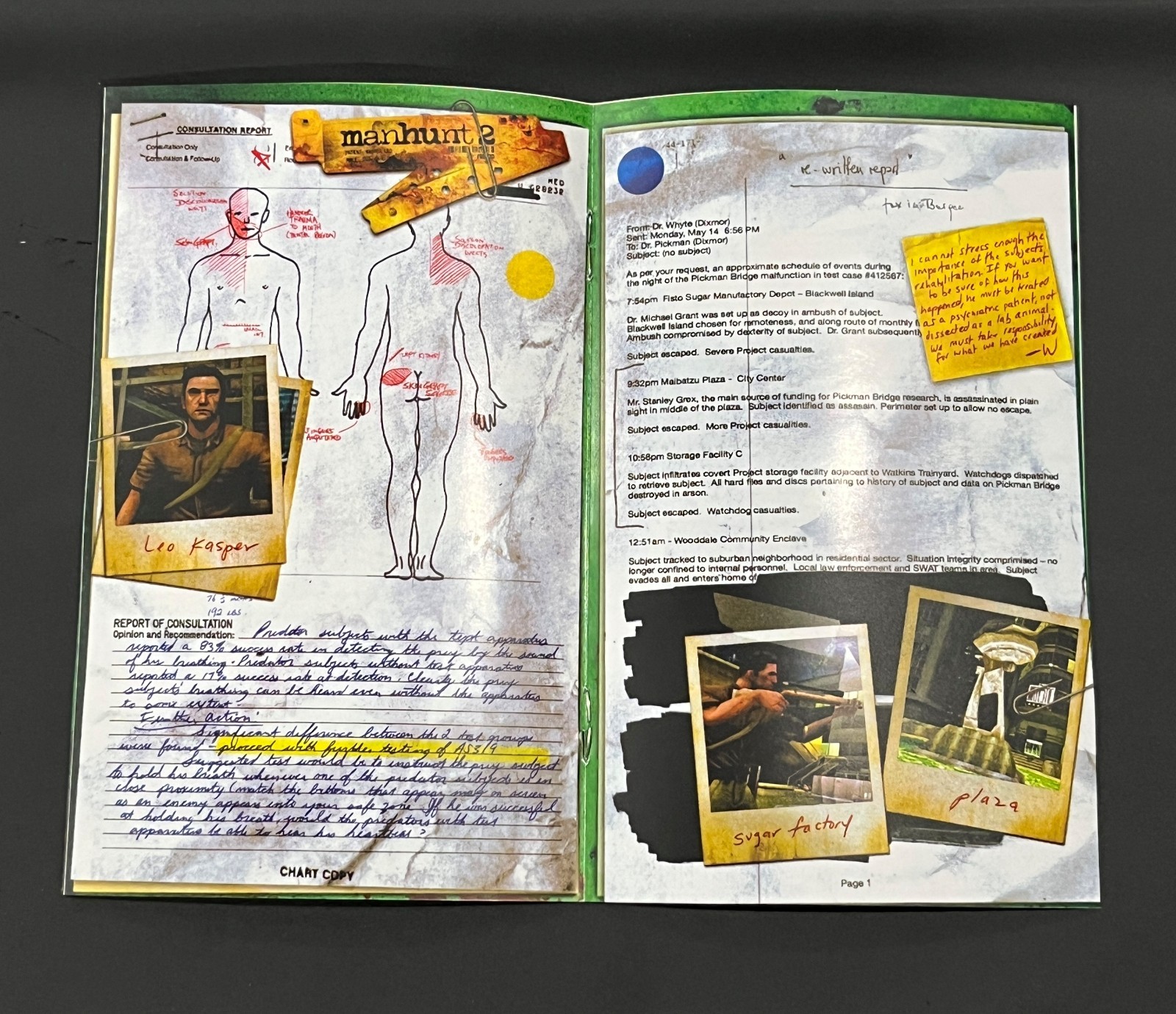 Replacement Manual for - Manhunt 2 - Sony PS2 Instruction Booklet