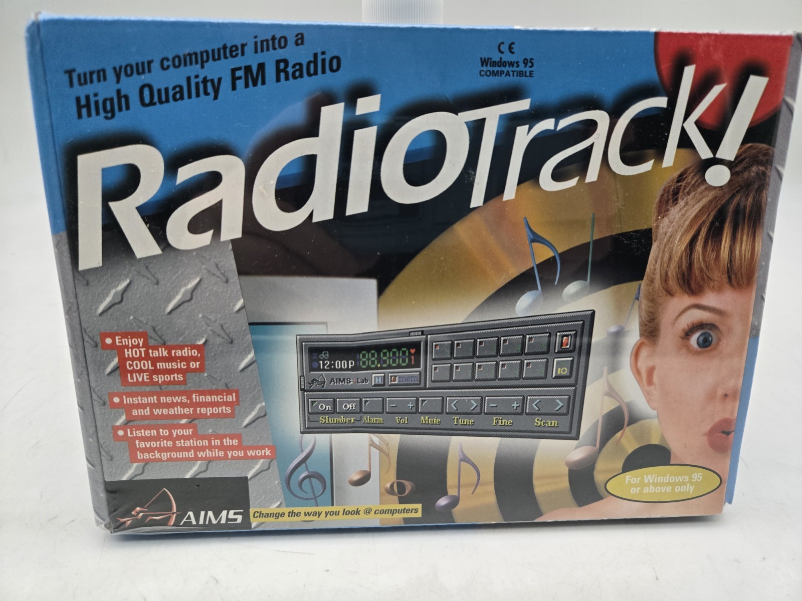 New! Vintage RadioTrack by Aims Radio track ISA And 3.5" disk 1994