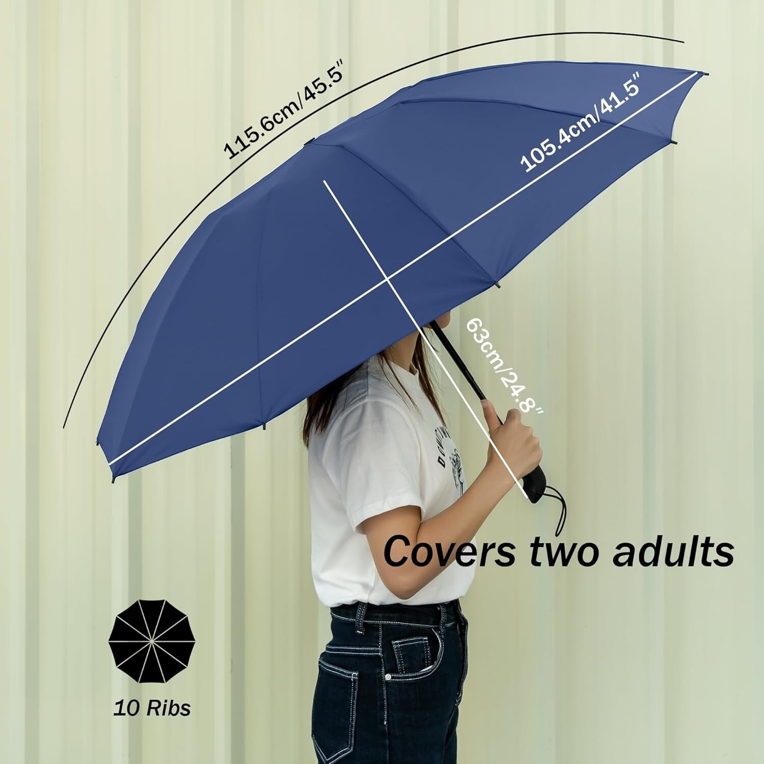 Umbrella Stormproof Folding Rain Windproof Compact with Automatic Men's C786