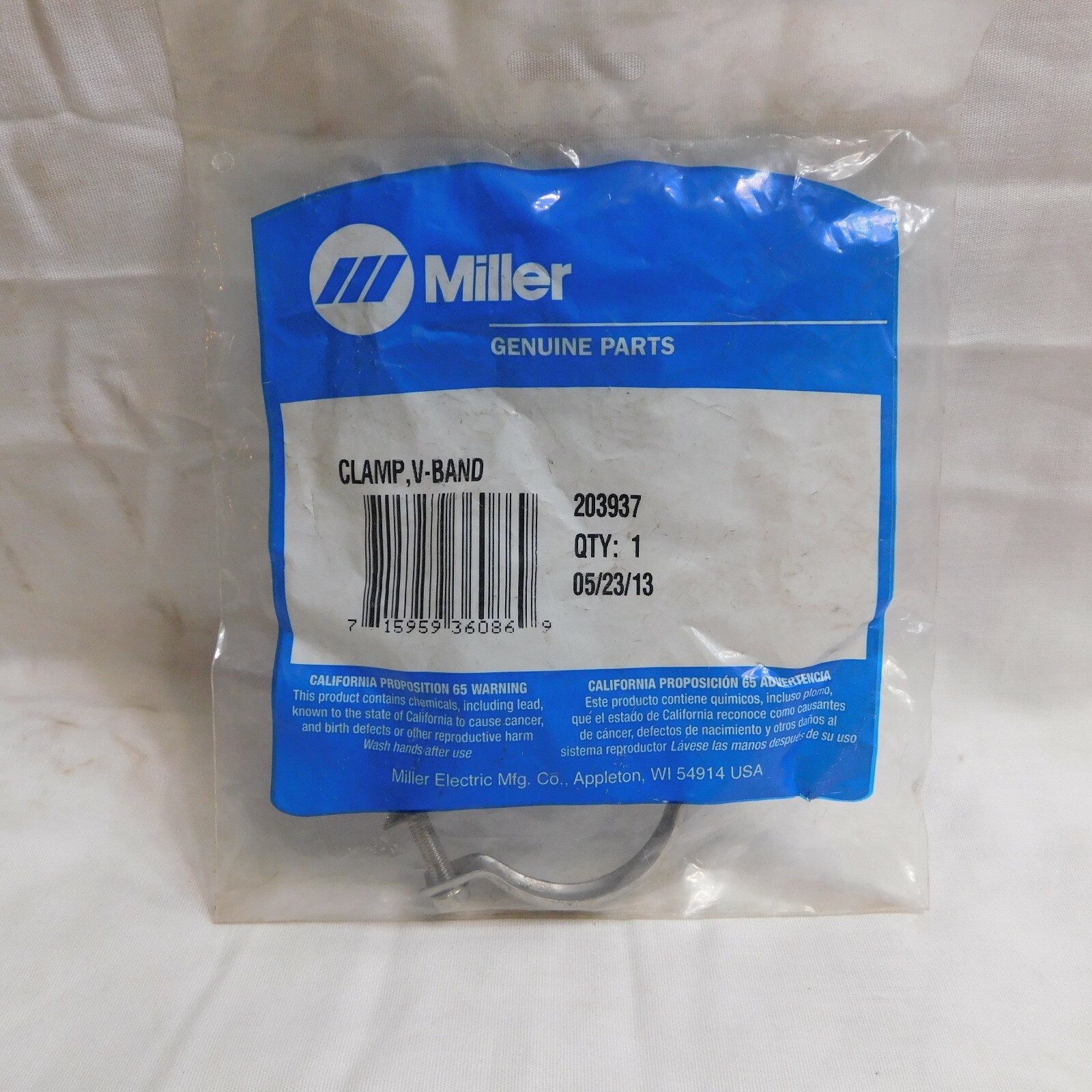 Miller Clamp, V-Band #203937