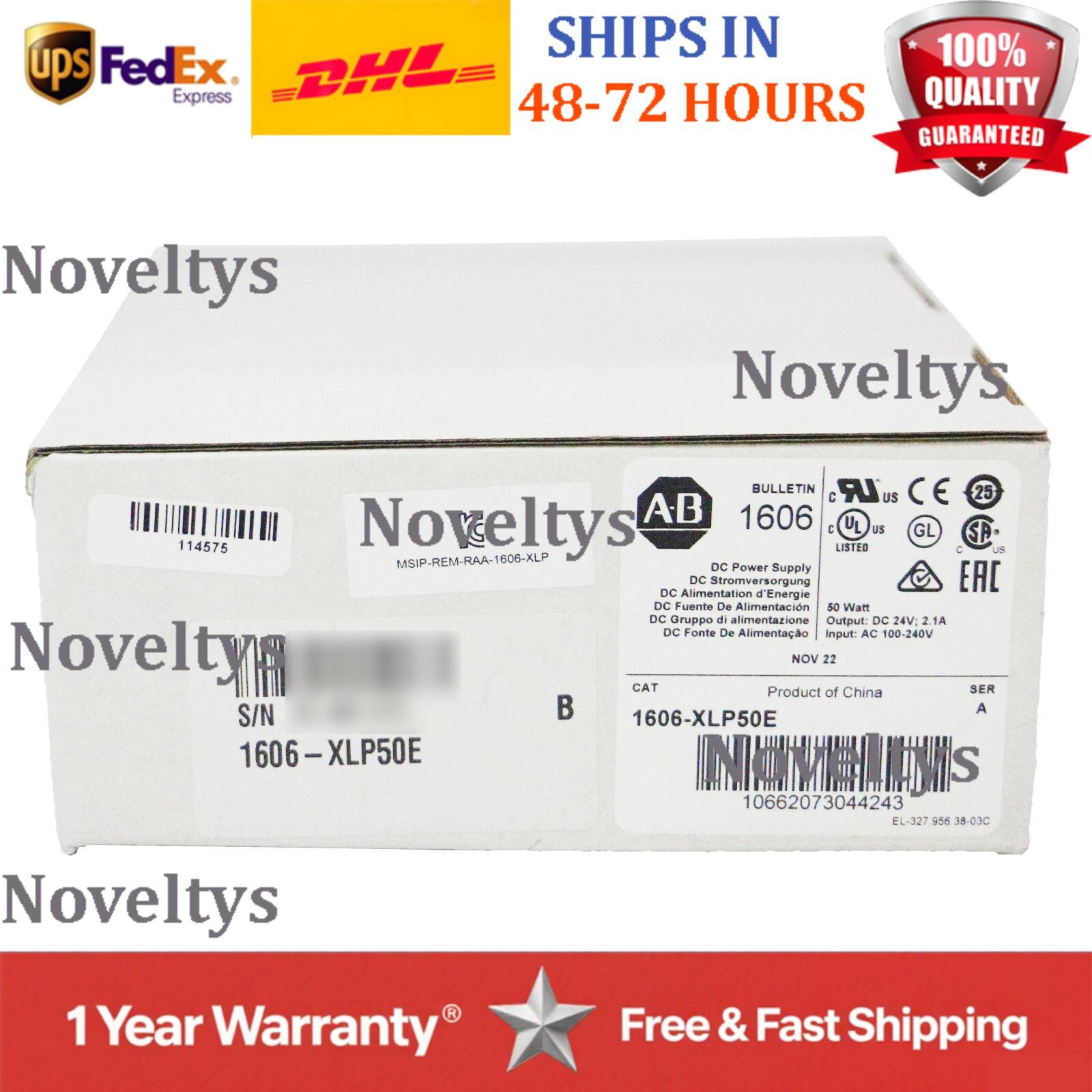1606-XLP50E NEW AB Power Supply In Box 1606XLP50E AB US Free Tax