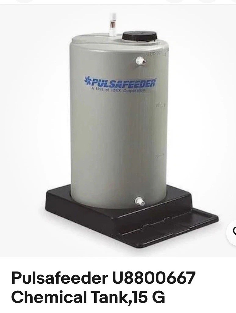 Pulsafeeder U8800667 Chemical Tank, 15 G