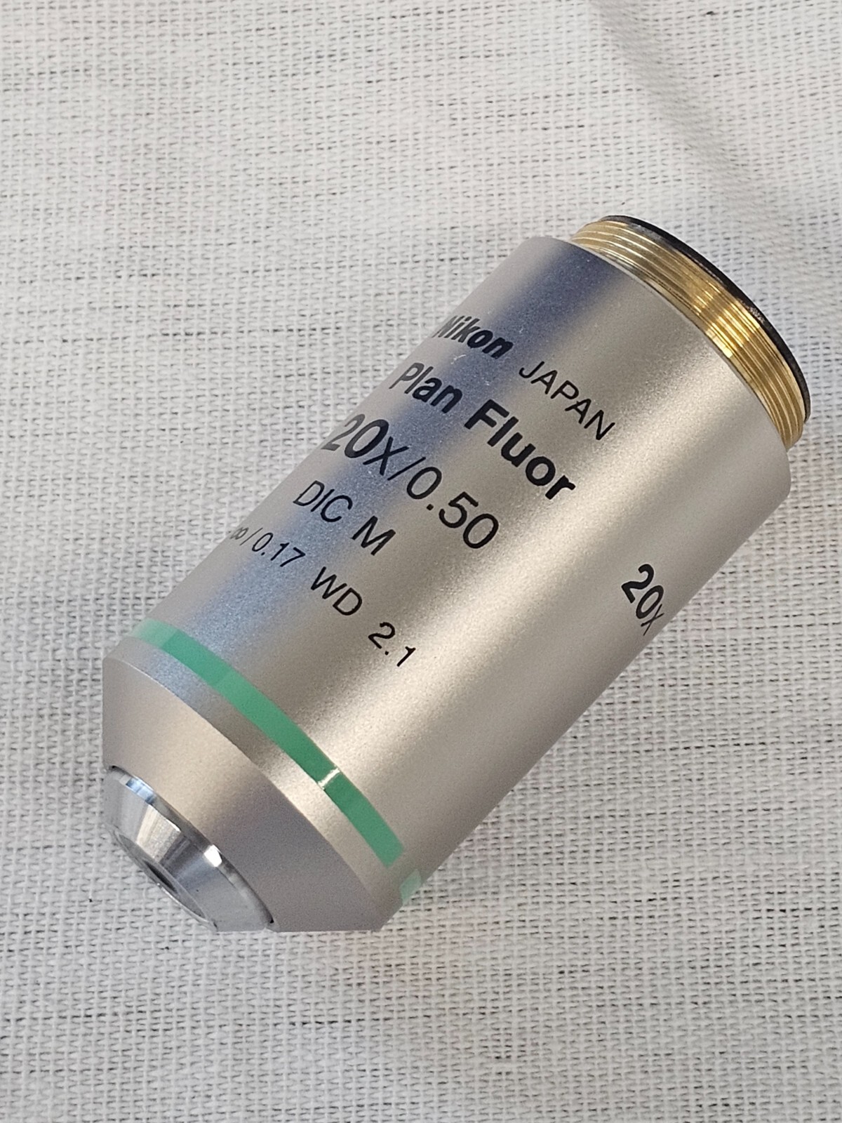 Nikon E800 Microscope Objective Plan Fluor 20X/0.50 DIC M 0.17 WD 2.1 Japan