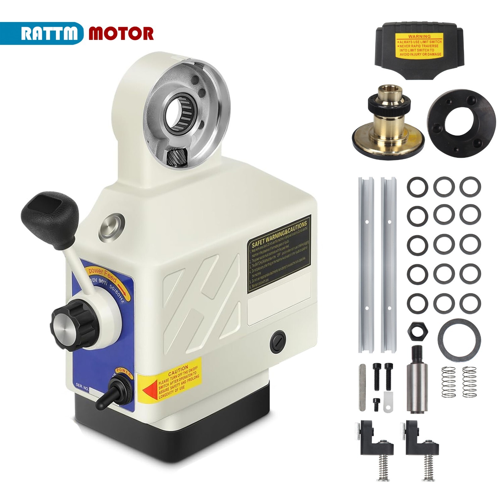 US SHIP】 JN400S 110V Y-Axis Milling Machine Power Feed Mill Table Power