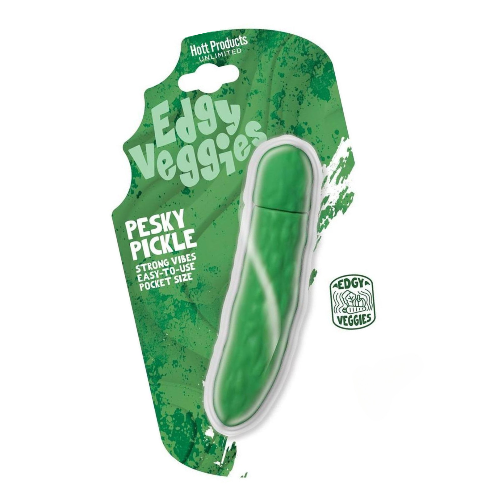 Discreet Pickle-Shaped Vibrator Multi-speed Vibrating Teaser Orgasm Stimulator