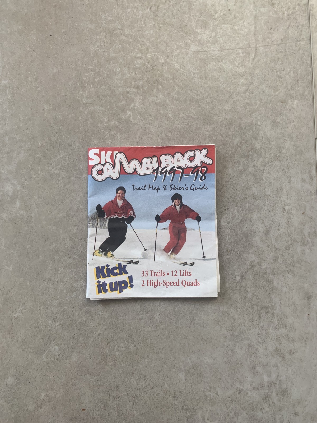 Mint Condition 1997/98 Camelback Mountain Ski Resort Trail Map & Ski Guide
