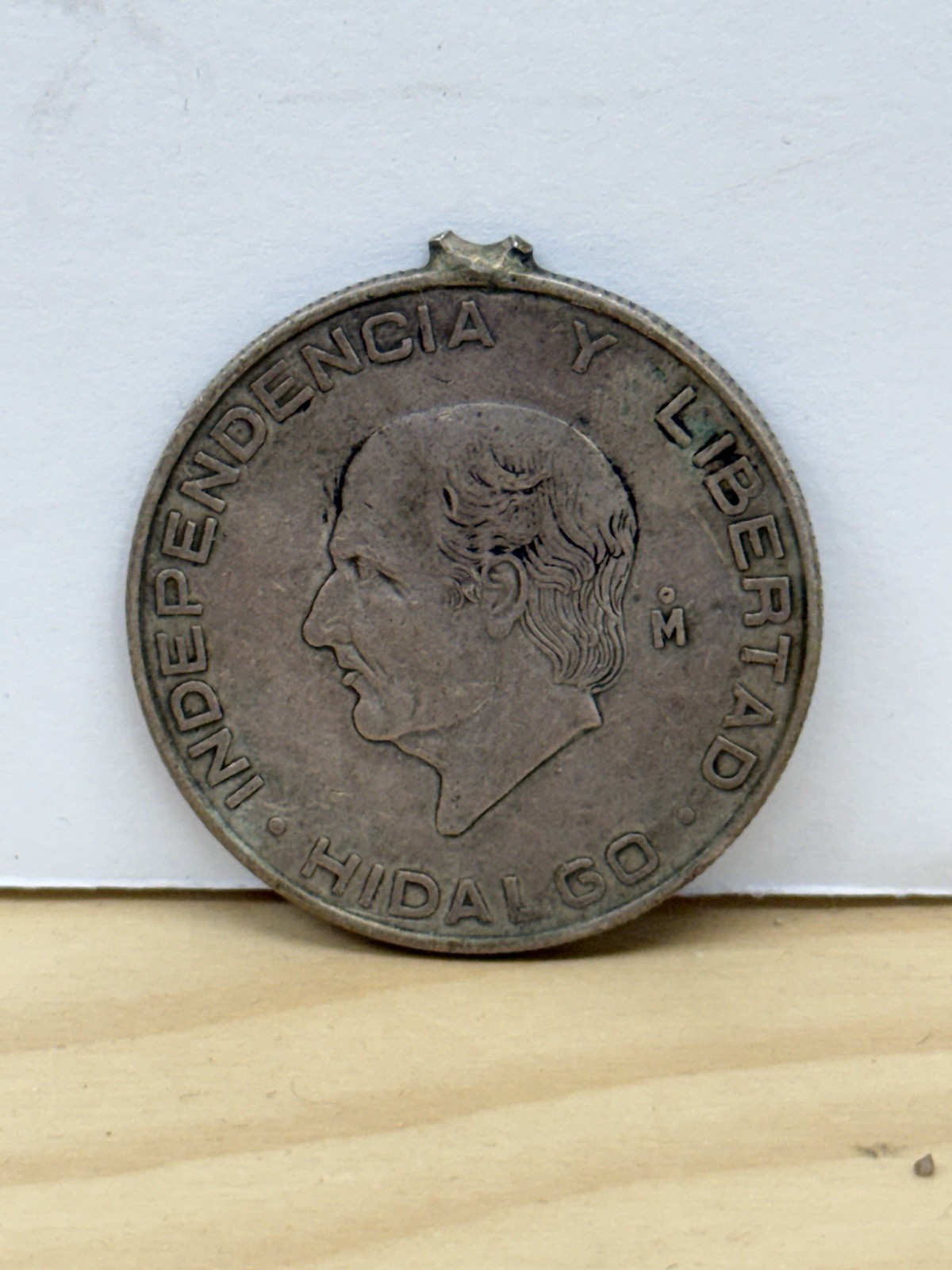 1955 Mexico Hidalgo 0.720 Silver 5 Pesos, Circulated