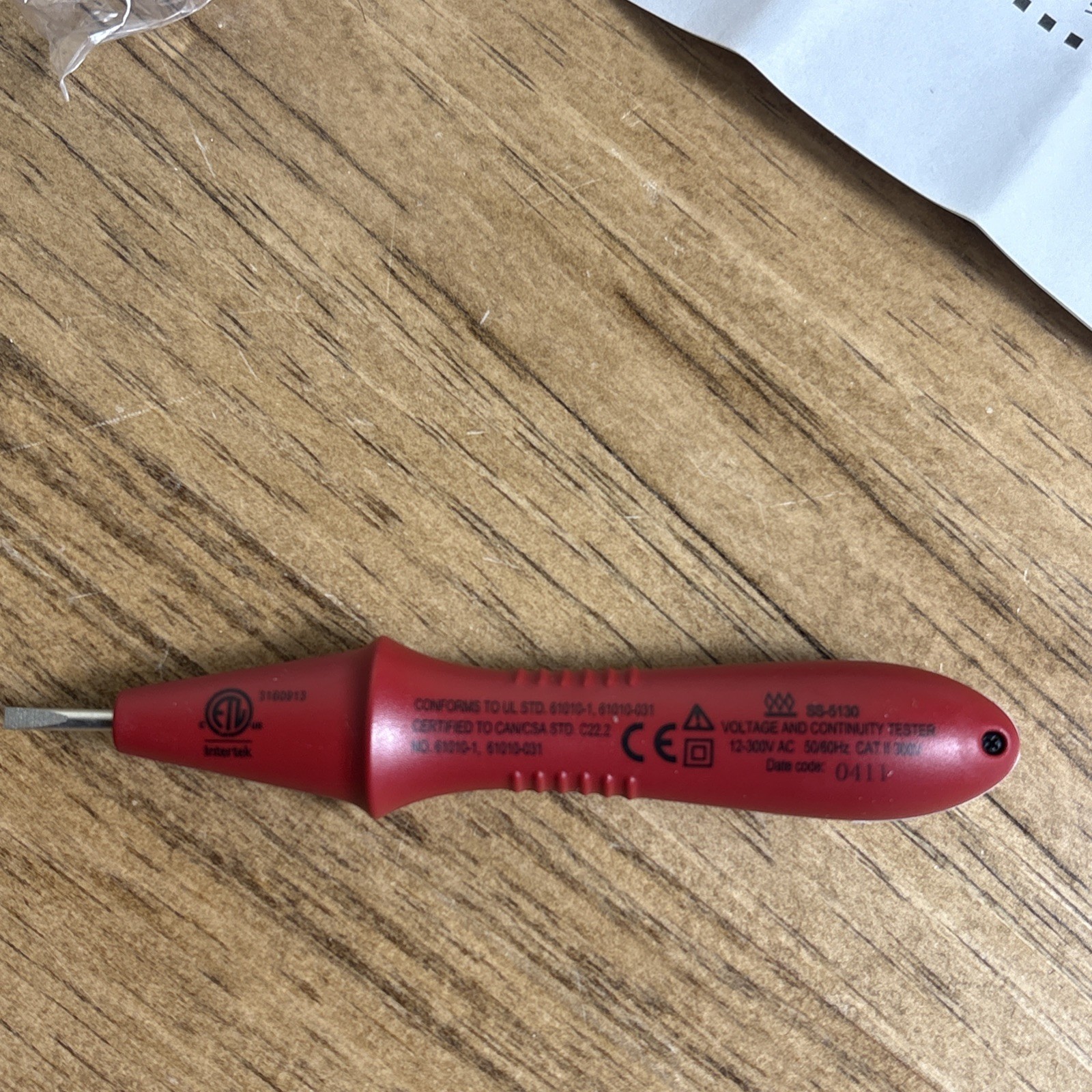 New Screwdriver Voltage & Continuity Tester