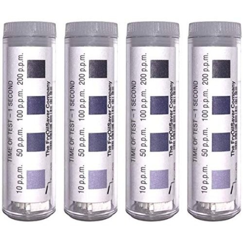 Chlorine Test Strips for Restaurants & Food Services, 4 X Vial of 100 Sanitizer