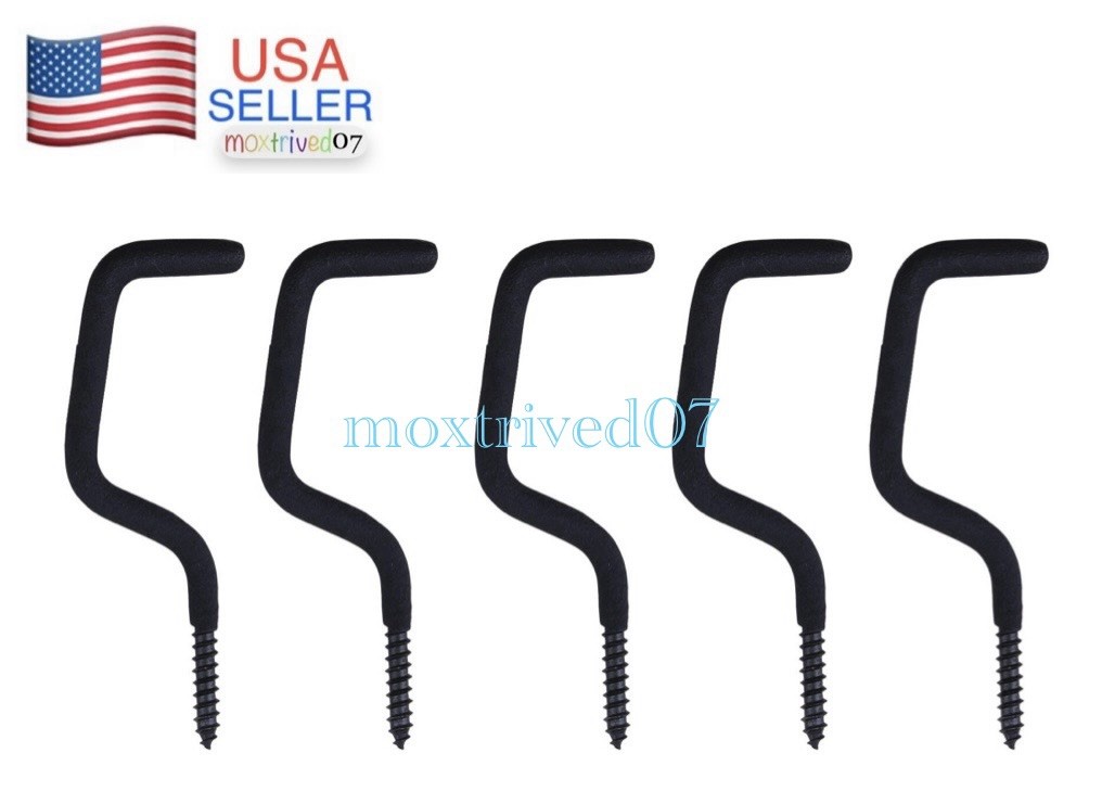 5 Treestand Screw in Accessory Hooks Metal 10Lb Hunting Archery Stand Bow Hanger