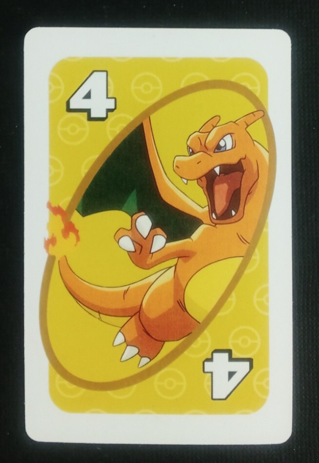 2019 UNO Pokemon Card Yellow Charizard #4
