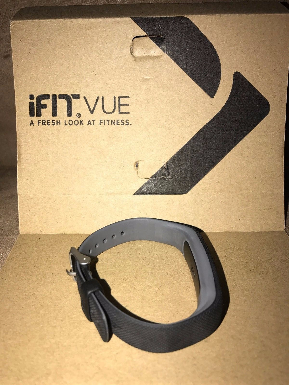 iFit Vue Activity Tracker Rubber Sport Wrist Band w/Metal Buckle (Small/Medium)