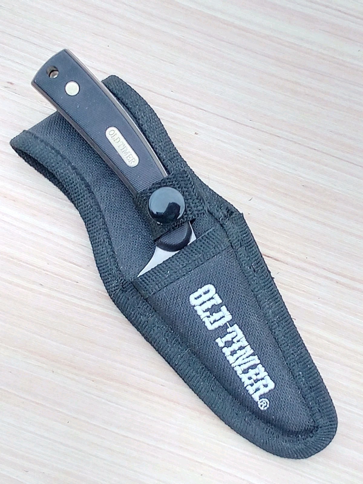 Schrade Old Timer Sharpfinger w/ Sheath Limited Edition Brown Sawcut delrin