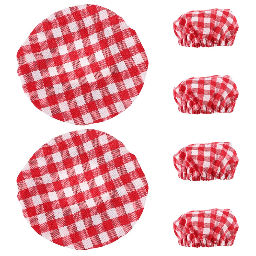 6 Pcs Fermentation Cloth Sourdough Jar Cover Fabric Elastic Bread