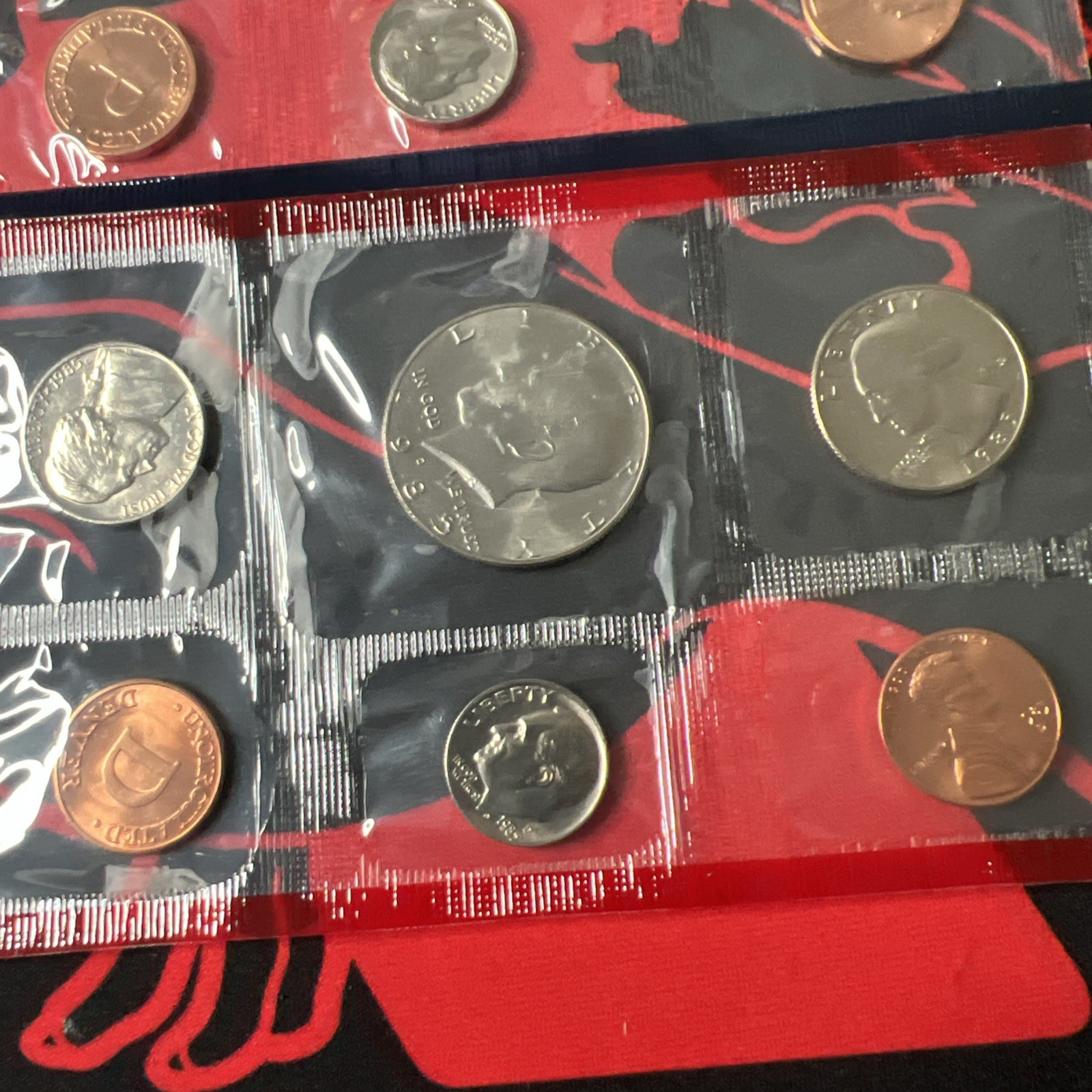 1985 unicirculated coin set P & D