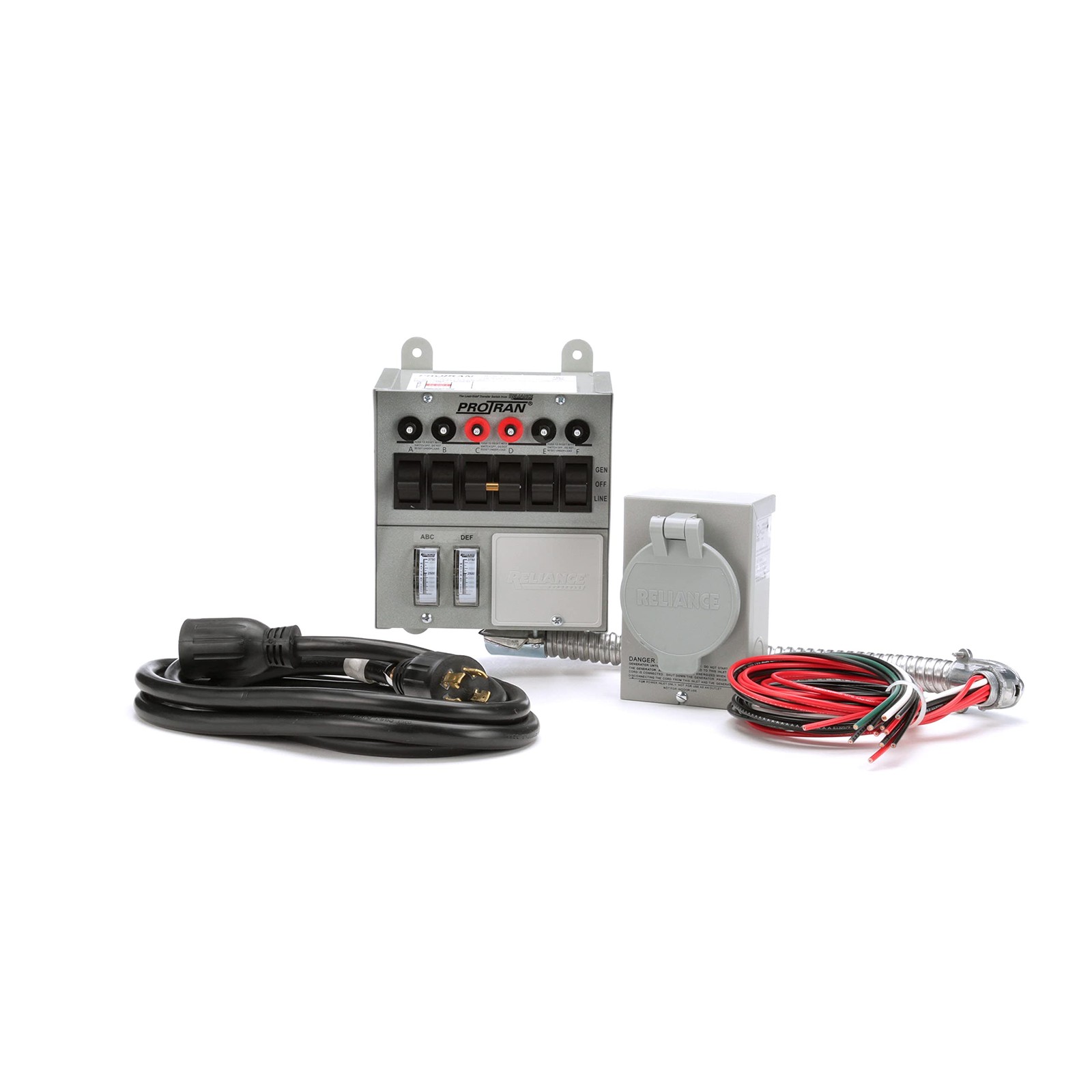 30 Amp 6-Circuit Transfer Switch Kit Gray Corded Electric