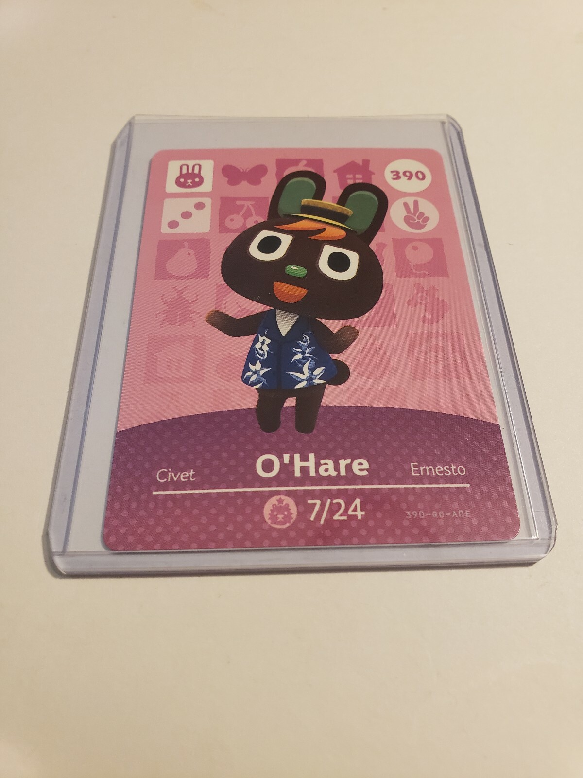 !SUPER SALE! O'Hare # 390 Animal Crossing Amiibo Card AUTHENTIC Series 4 NEW!