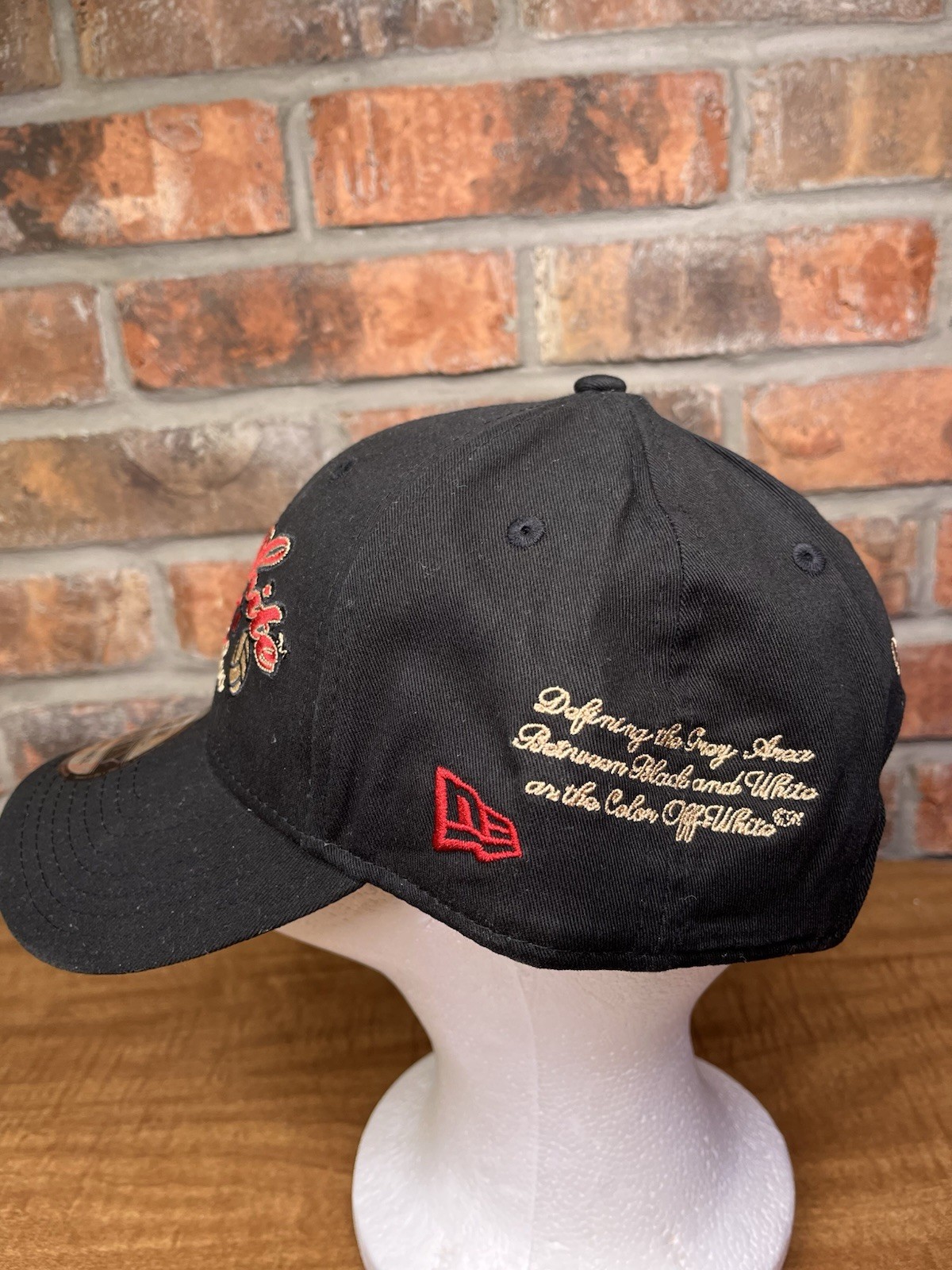 NEW ERA x Off White x AC Milan 2024 9Forty Black/Red Logo 125th Anniversary Hat