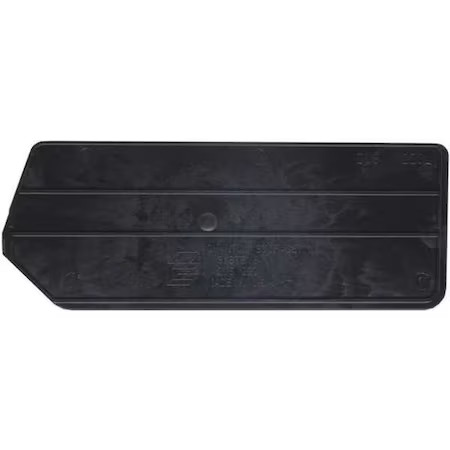 Quantum Storage Systems Dus220 Plastic Divider, Black, 7 In L, 2 3/4 In H, 6 Pk