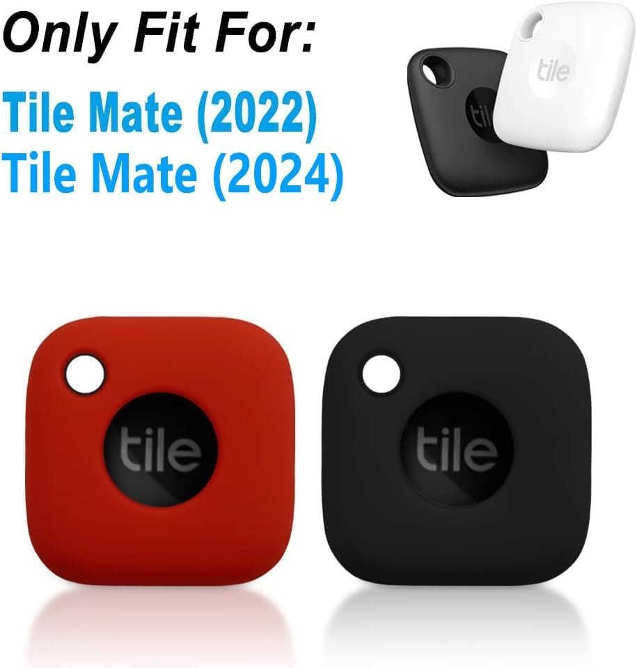 Soft Silicone Case for Tile Mate 2022 & 2024 - Lightweight and Shockproof 2 Pack