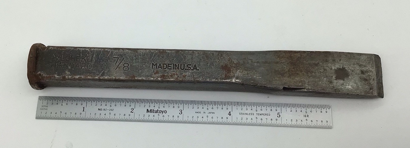 Vintage VLCHEK Standard 7 Steel Chisel 7/8 Made In The USA Very Good Condition
