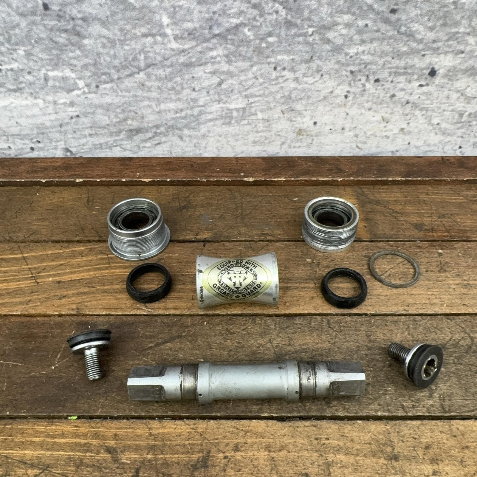 Vintage WTB Grease Guard Bottom Bracket 109 68mm BSA Square Taper