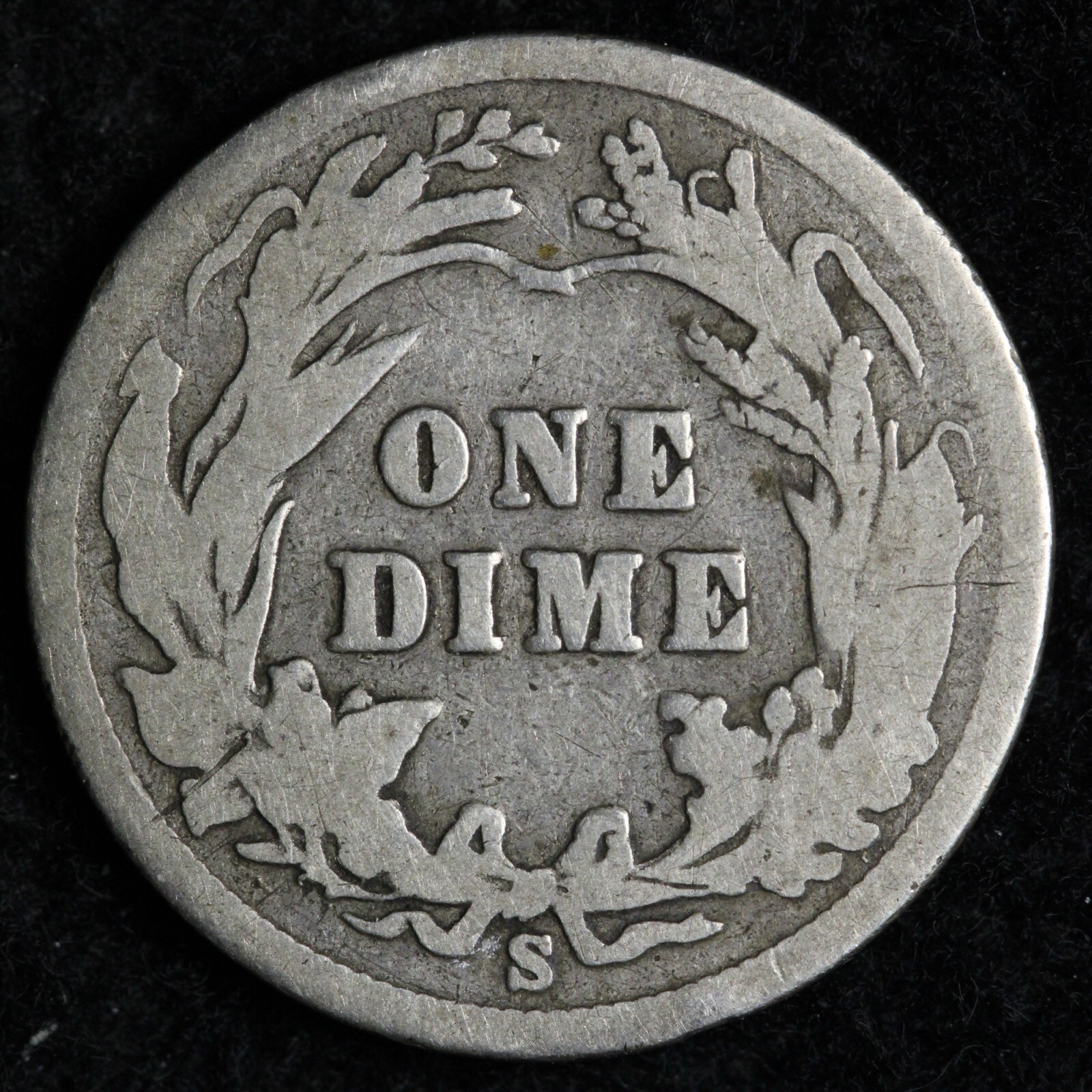 1903-S Barber Silver Dime GOOD/VG E127 SAMM