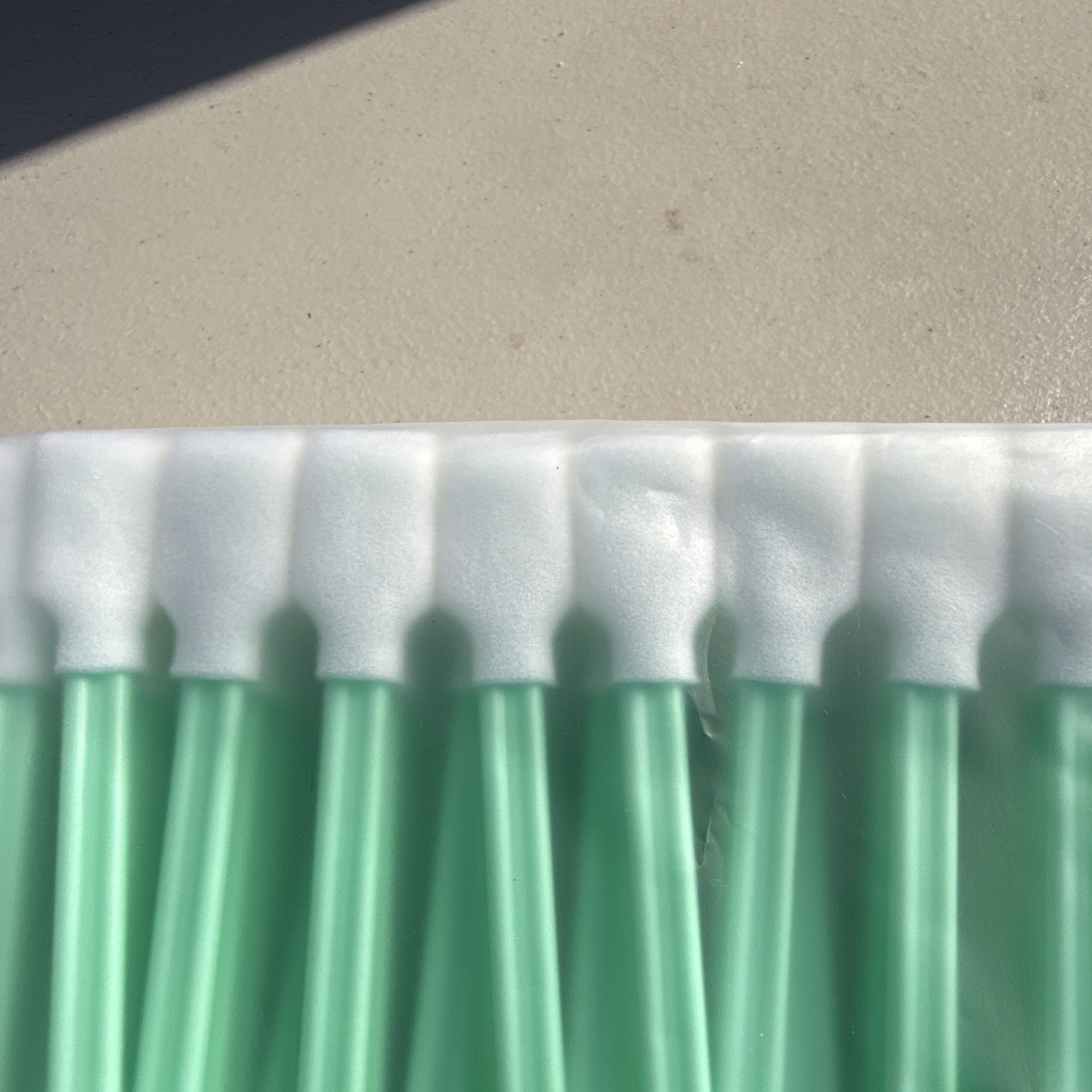 50 Micro Applicators Green Disposable Tips Foam Tip Swabs