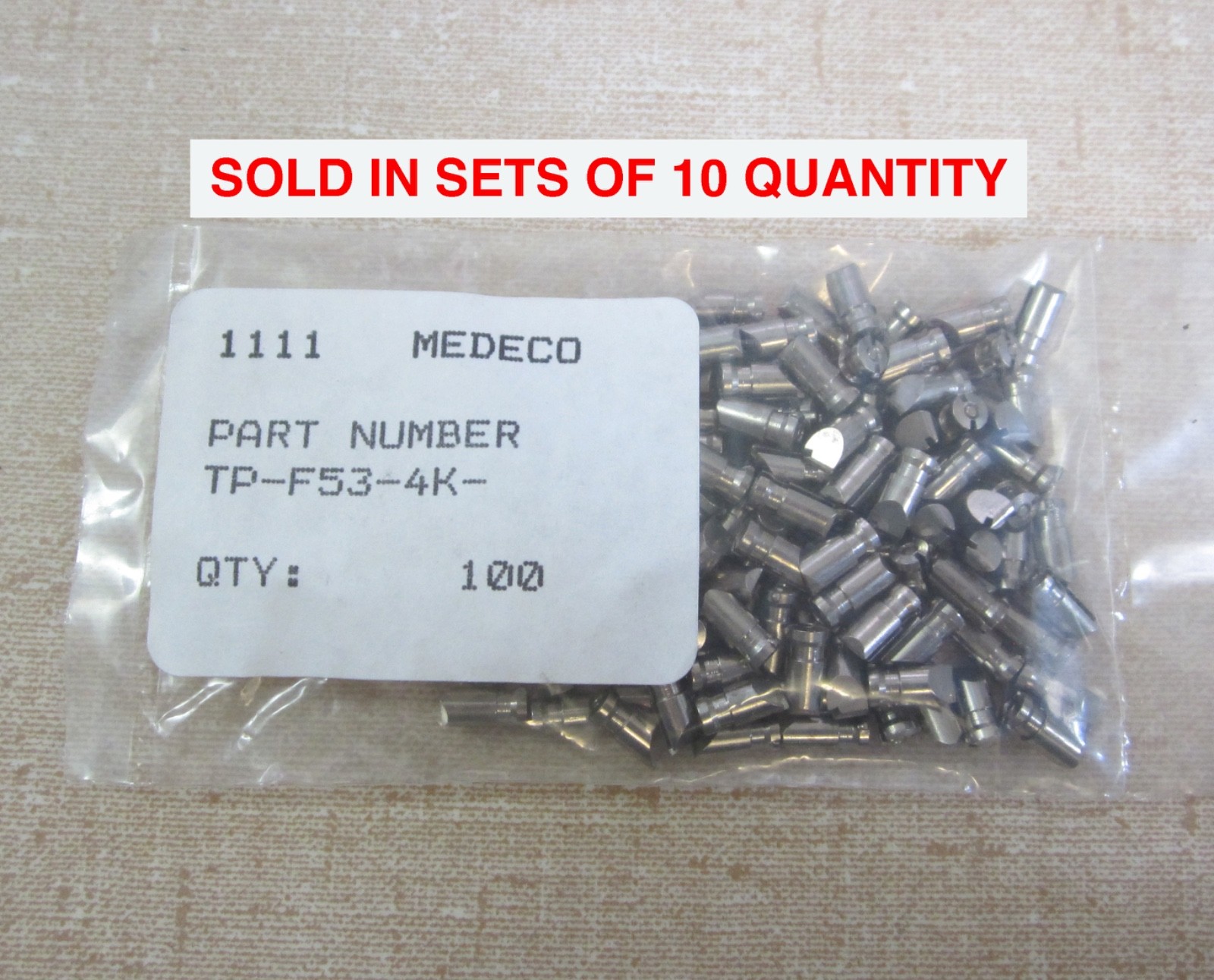 10 Medeco Security Locks TP-F53-4K Medeco3/Medeco Biaxial Broached Bottom Pins