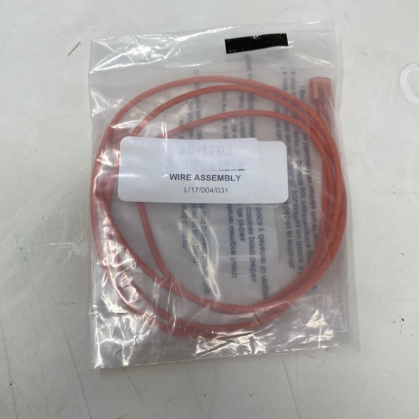 Vulcan Hart 38-1703 Wire Assembly 40 in Orange S1 Flame Sensor