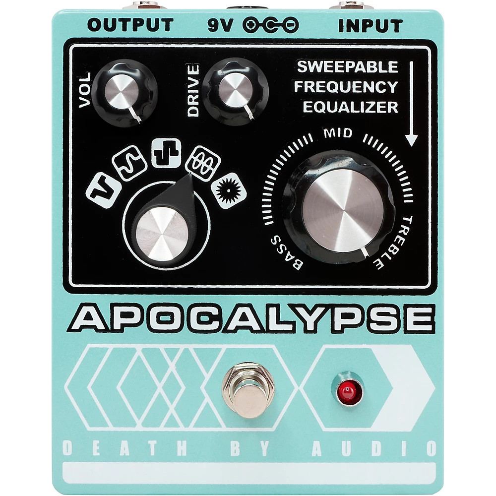 DEATH BY AUDIO Apocalypse Fuzz Effects Pedal Pale Green
