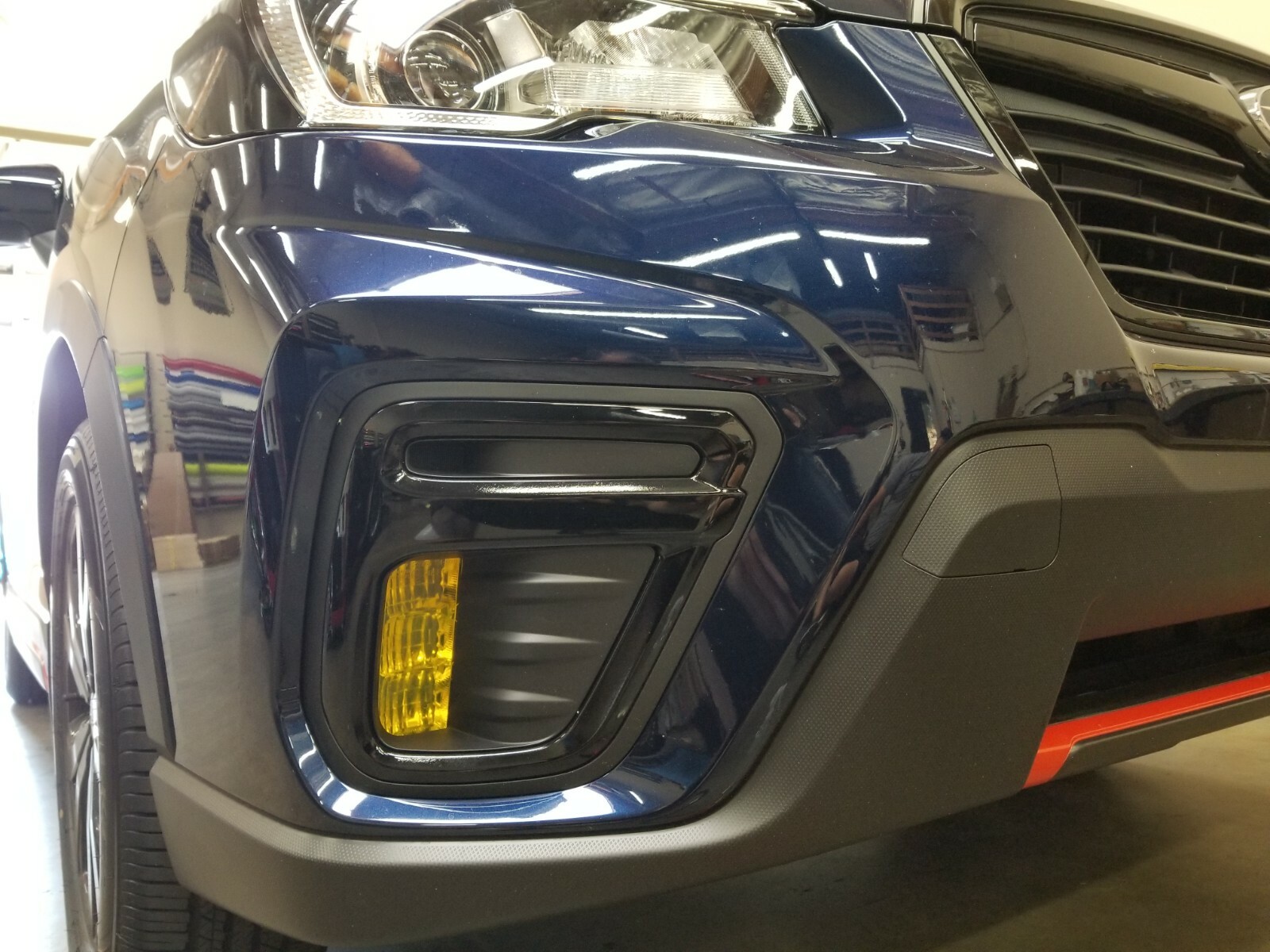 Yellow Fog Light Overlays Tint Wrap PRECUT sport (FITS: 2019-2021 Forester)