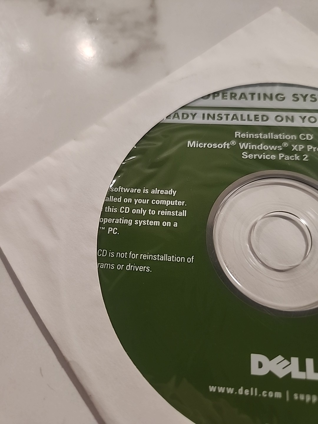 Dell Application Reinstalling Microsoft Windows XP Prof Service Pack 2 Software