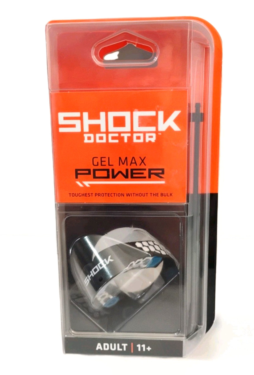 Shock Doctor Gel Max Power Adult Mouthguard Football Basketball Sports Black